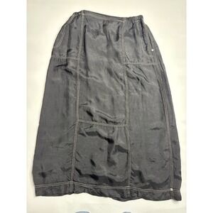 Johnny Was Contrast Stitching Grunge Goth Fairy Maxi Skirt Womens Size M SEE